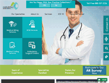 Tablet Screenshot of medicalbillersandcoders.com